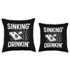 Funny Cornhole Beer-Lover Cornhole Board Cornhole Player Throw Pillow