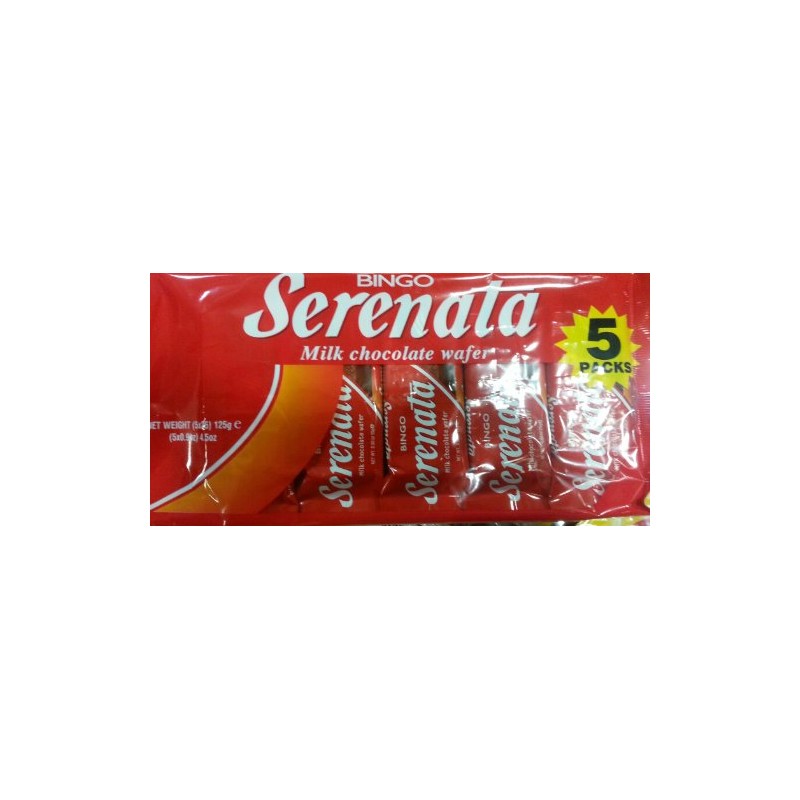 Serenata Milk Chocolate Wafer By Bingo (3 Pack)