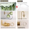 Shenmoyl Vintage Wall Sconces with Green Tulip Glass Lampshade 180