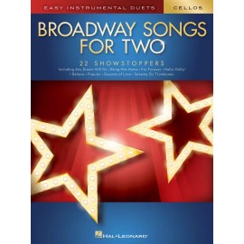 Broadway Songs for Two Cellos Easy Instrumental Duets Book NEW 000252501