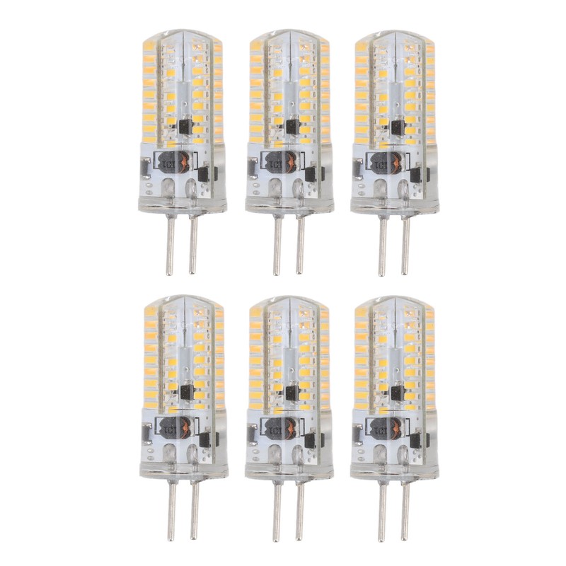 6Pcs GY6.35 LED Bulbs 5W AC 12V Warm White 2700
