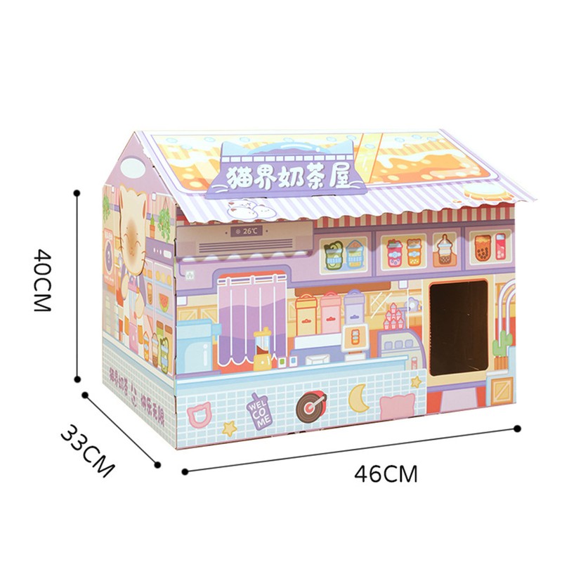 Cat House Scratching Card Fun Large Space Lovely Claw Grinding