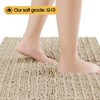 ACCUMTEK Upgrade Extra Large Beige Bathroom Rug Set 3 Pieces