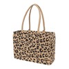 KAF Home Jute Market Tote Bag, Leopard Print, Durable Handle,