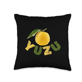 Yuzu, Japanese Citrus Fruit, A great Japanese Souvenir Throw Pillow