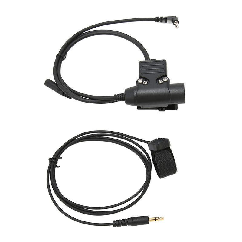 PTT Adapter with 90cm Cable Push to Talk Portable Headset