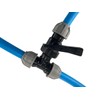 mdpe Compression Water Pipe tee Junction with Full Flow Control