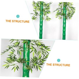 Healeved 5pcs Artificial Bamboo Tube Decor Cover for Landscape Sewer Ornaments Premium No Maintenance Greenery Decoration