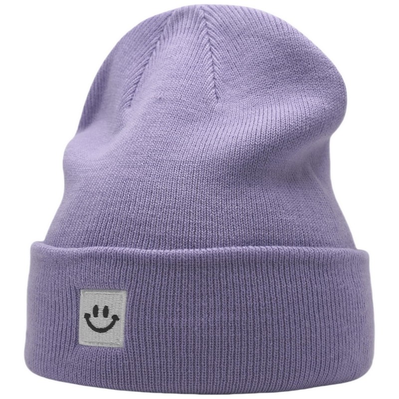 55cube Light Purple Beanie Hat