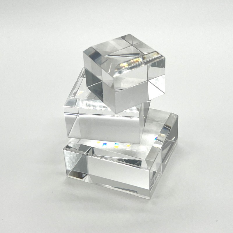 Tsukushi Science Acrylic Block Chamfer 30x30x25mm 5pcs Acrylic Base Acrylic