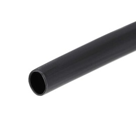 sourcing map Heat Shrink Tubing, 2.4mm Dia 5.35mm Flat Width 3:1 rate Shrinkable Tube Cable Sleeve 5m - Black