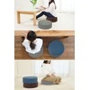 Gold Round Floor Cushion 40 High Resilience (Cover Only, Shirley