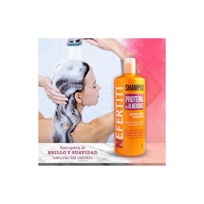 Nefertiti Shampoo Proteína De Almendras - 1 L