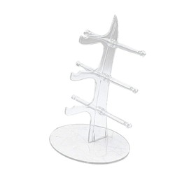 Cabilock Sunglasses Glasses Acrylic Crystal Clear Display Retail Show Stand Holder Rack Glasses Display Stand