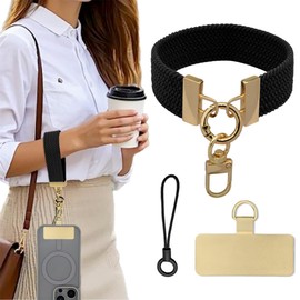 Lanito Smartphone Strap, Wrist, Stylish, Braided Hand Strap, Scrunchie, Wrist Strap, Cell Phone Strap, Name Card, Employee ID, Lost Prevention, Fall Prevention, Cute, Stylish, Lightweight, Safe