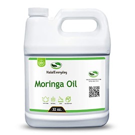 Moringa Oil - 100% Pure Natural Unrefined Virgin Organic | Cosmetic & Food Grade | For Skin, Body, Hair & Face (32 oz.)