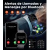 ESFOE Reloj Inteligente Hombre,1.91" HD Smartwatch con LED Linterna, Llamadas
