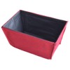 Felt Square Folding Planter Burgundy