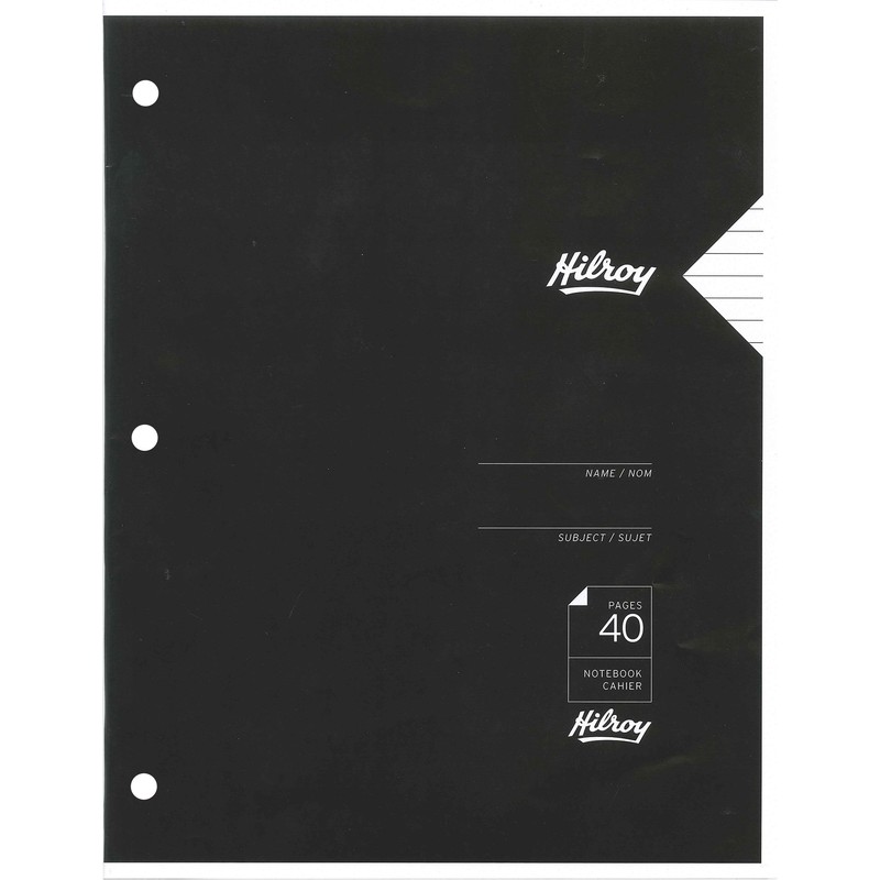 Hilroy Project Notebook, 40 Ruled Pages, 10-7/8 X 8-3/8-Inch, Assorted