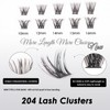Lash Clusters 204 Pcs Individual Lashes Clusters Eyelash Extensions False