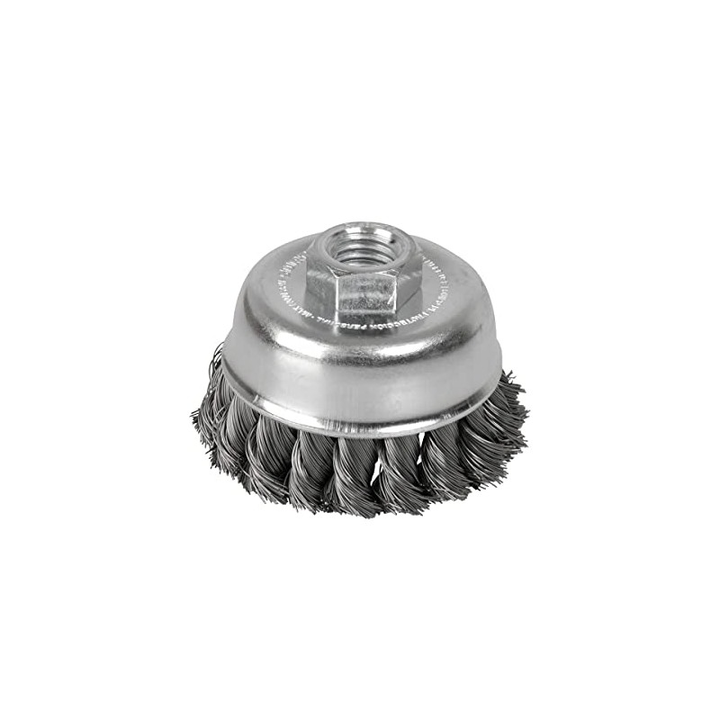 Surtek C613 Carda copa trenzada alambre grueso acero inoxidable 3"