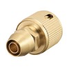 sourcing map 3/8" Brass Quick Connectors Adapters Garden Hose Fittings