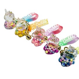 Palumma 5Pcs Unicorn Keychain Cute Key Ring for Backpacks Party Favors or Car House Door Keys Decoration