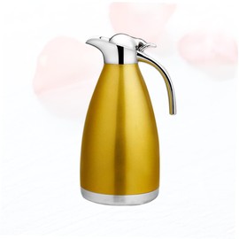STOBAZA Stainless Steel Pot Carafe Insulated Bottle Cold Kettle with Insulated Water Bottle with Thermal Flask Thermal Cup Vacuum Flask Double Heat Retention Keeps Container Golden