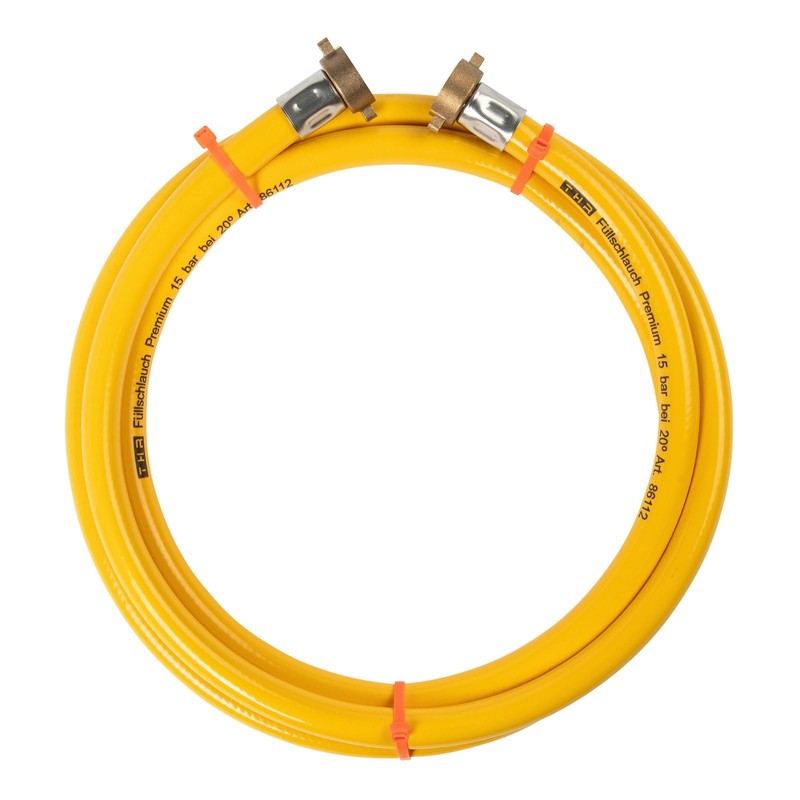 Heating Filling Hose 3/4 Inch Screw Connections DN15 2.5 m