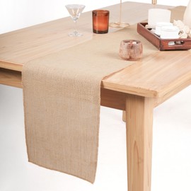 RAJRANG Pack of 2 Natural Jute Burlap Table Runner 12x108 Inches Long Burlap Roll Fabric for Party Dining Room Kitchen Wedding Fall Decoration