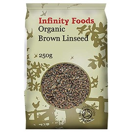 Infinity Foods Organic Whole Brown Flax Seeds [Linseed] 250g -