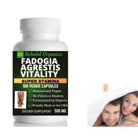 100% Pure Fadogia Agrestis 500Mg/Serving 10:1 (100 VegiCaps)