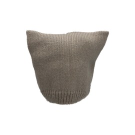 Sterntaler Girls' Knitted Cat Ear Hat, Silver mottled