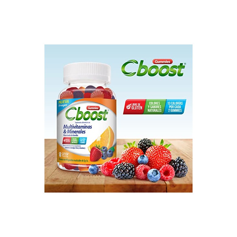 C-Boost - Gomitas con Multivitaminas y Minerales Suplemento alimenticio en