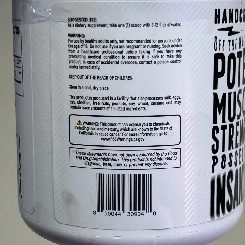 BLACK MAGIC Creatine Monohydrate 100% Pure 5G Per Serving BB