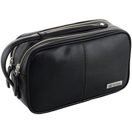 Ishizue 2nd Bag, Men's Double Zipper, 2-Way Handle [IS-3150] - black -