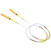 1 Pair Badminton Racket Set Lightweight Training Racquets With Bag