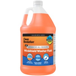 Clean Revolution Advanced All Season Windshield Washer Fluid Ultra Low VOC Formula - Extreme -27°F Winter Protection - Made in USA