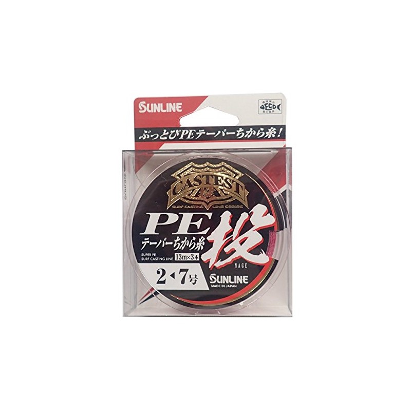 SUNLINE CASTEST PE Taper Thread Throw 33.9 ft (13 m)