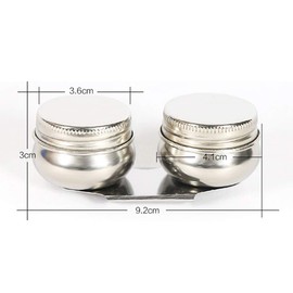 Palette Cup Stainless Steel Art Oil Pot Double Dipper Painting Oil Pot With Lid Portable Wash Pen Holder Large Mouth Artists Water Paint Palette Clip Cup Container For Watercolor Acrylic Oil Painting