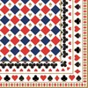 20 Napkins Pattern from the Casino, Cards, Card Game, Table