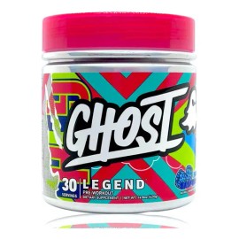 Preentreno Legend Blue Raspberry 30 Serv Ghost. Sabor Mora azul