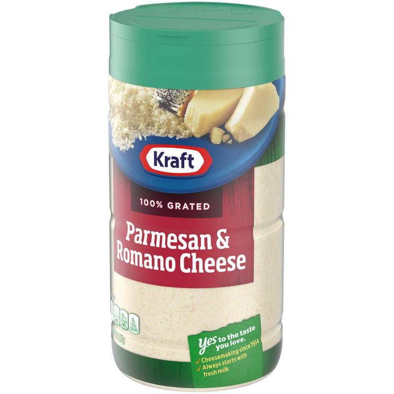 Kraft 100% Grated Parmesan & Romano Cheese Shaker (8 oz