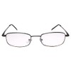 Spring Hinge Rectangle Photochromic Lens Black +2.50 Reading Sun Glasses