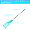 100 pcs 21G 25mm Needles, Dispensing Needle with Cap, Individually