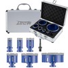 9 Pack Premium Diamond Drill Bit Set - Versatile Tools