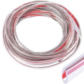 CTRICALVER Car Door Edge Protector, 5M Car Edge Trim Seal Protector U-shaped Car Protective Door Edge Guard Fits Most Cars (Transparent)