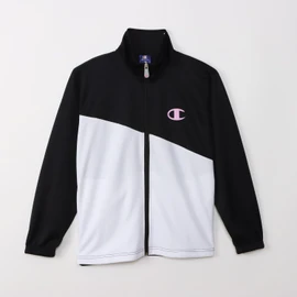 Champion Kids' Track Suit Set, Long Sleeve, 2-Piece, Quick-Dry, One-Point Logo, Rubber Print, Training Suit, Basic Sports CK-BSW01 for Boys, black x pink