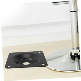 Mikinona Barber Chair Base Replacement Square Plate Bottom Heavy Duty Iron Sturdy Swivel Mechanism Salon Chair Parts