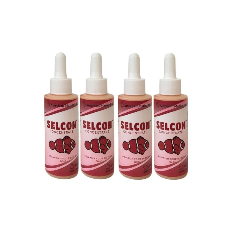Selcon American marine Aquarium Fish Food (4 Small Bottles =
